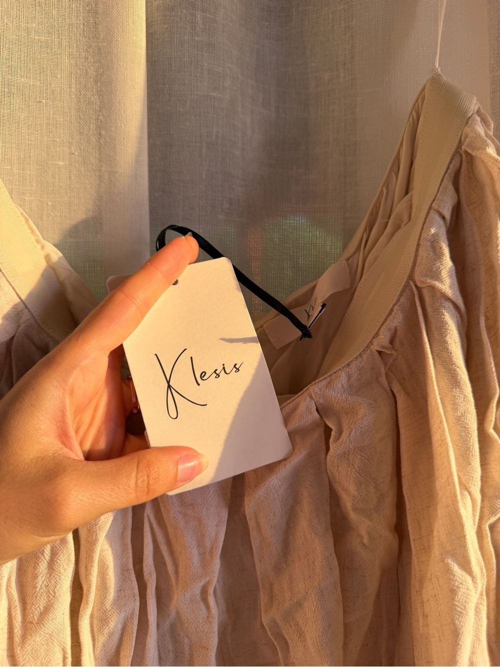 NWT Klesis "Jude" Strapless Tiered Romper | Natural/Cream | Size S | Retails $76